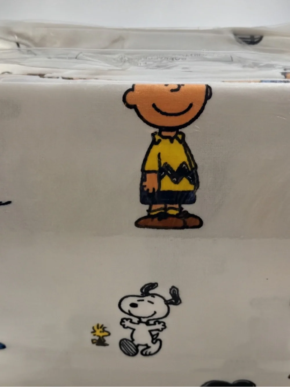 Peanuts Gang Portuguese Flannel Sheet Set - White with Multi-Color Characters